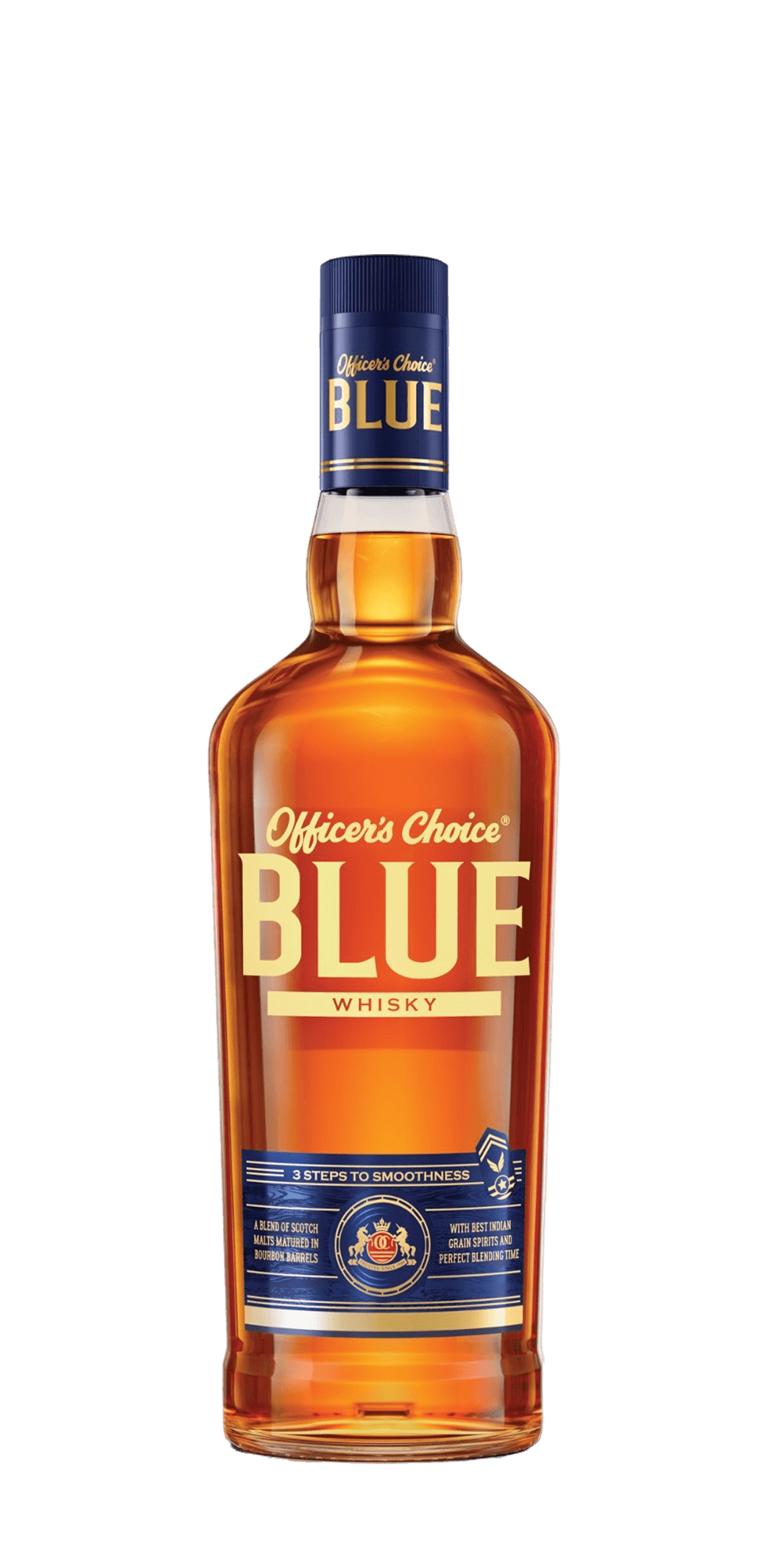 Officer’s Choice Blue Whisky bottle
