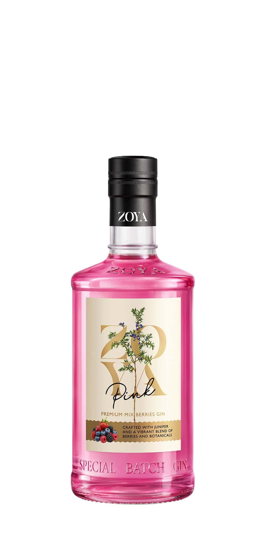 ZOYA PINK MIX BERRIES Gin bottle