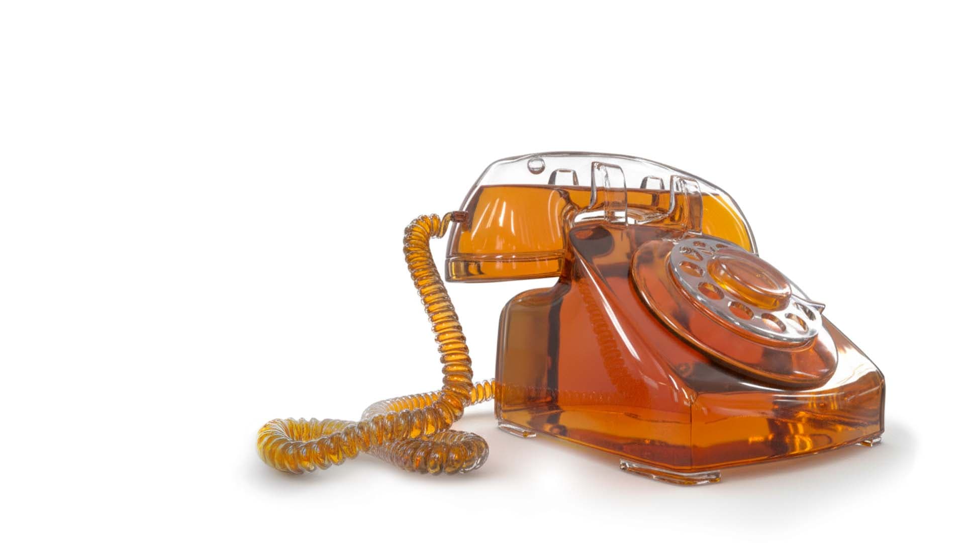 Vintage Amber Telephone