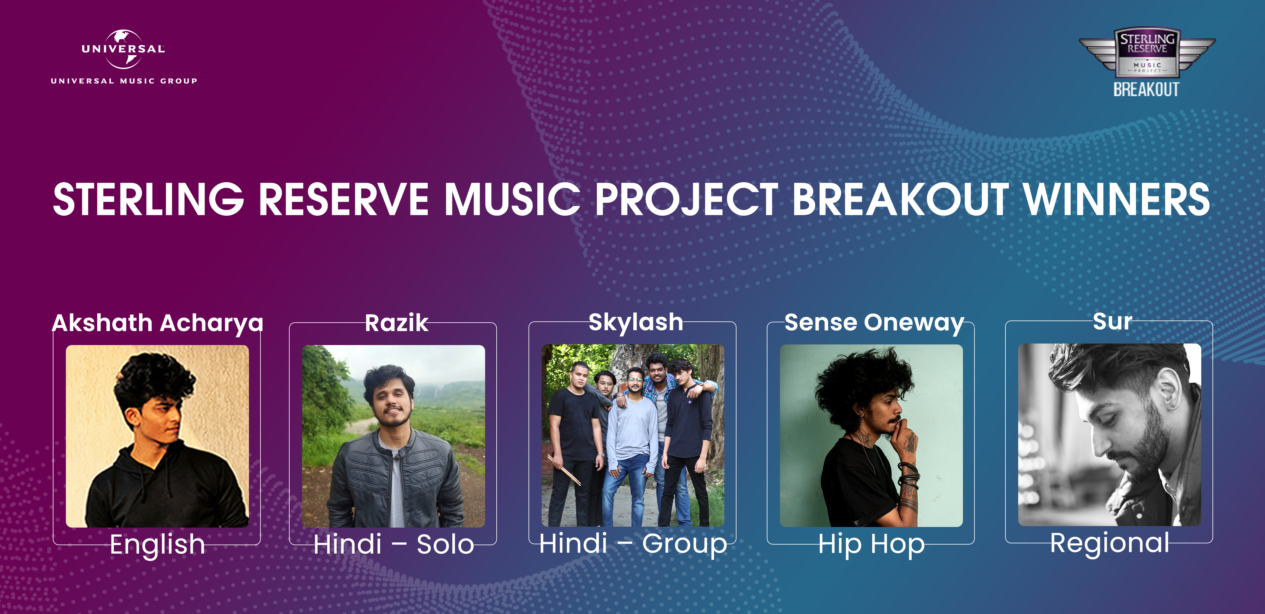 Sterling Reserve Music Project announces winners of SRMP ‘BREAKOUT’ 