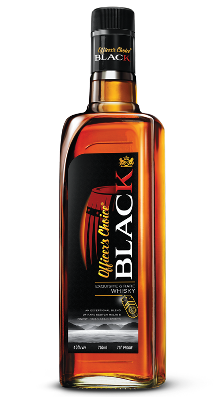 Officer S Choice Black Whisky Allied Blenders Distillers Abd India