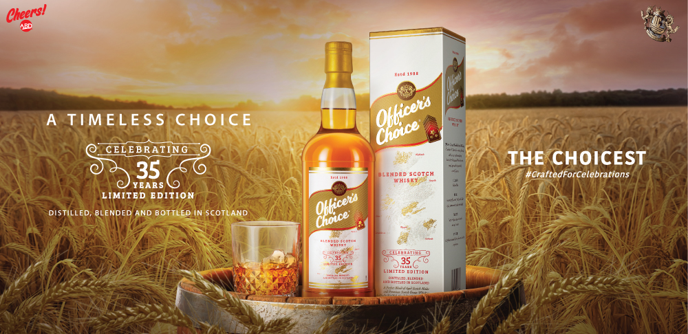 Officer’s Choice Whisky celebrates 35 years with the launch of a Limited-Edition Scotch 