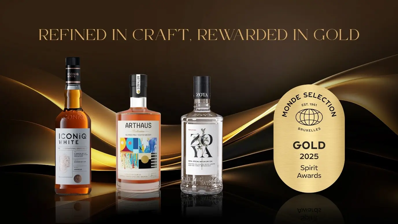 ARTHAUS Blended Malt Scotch, ZOYA Gin and ICONiQ White Whisky Shines at Monde Selection 2025